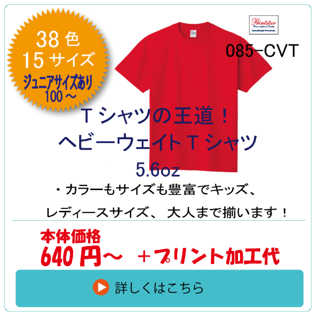085-CVT　ヘビーウェイトTシャツ